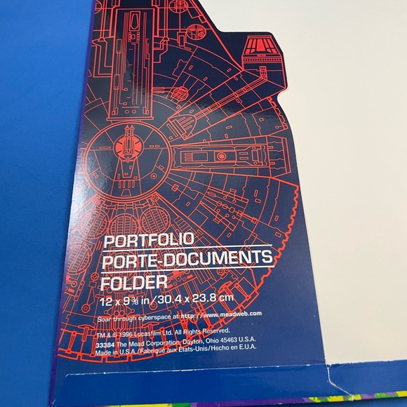 VTG 90s Star Wars 3-hole pocket folders - set of 3 - Darth Vader & Yoda - Picture 6 of 13